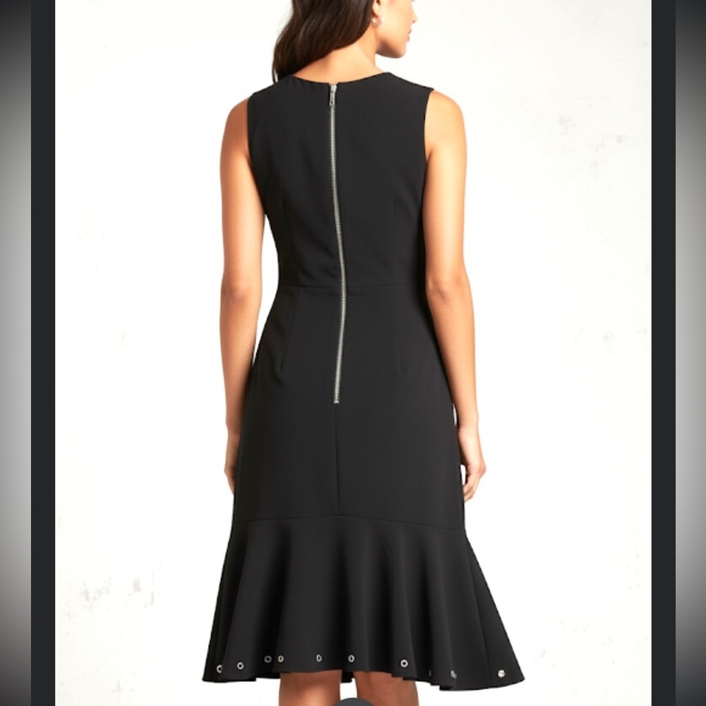 ALICE LAVISH RUFFLES MIDI BLACK DRESS WHIMSY GOTH DRESS - Picture 4 of 14